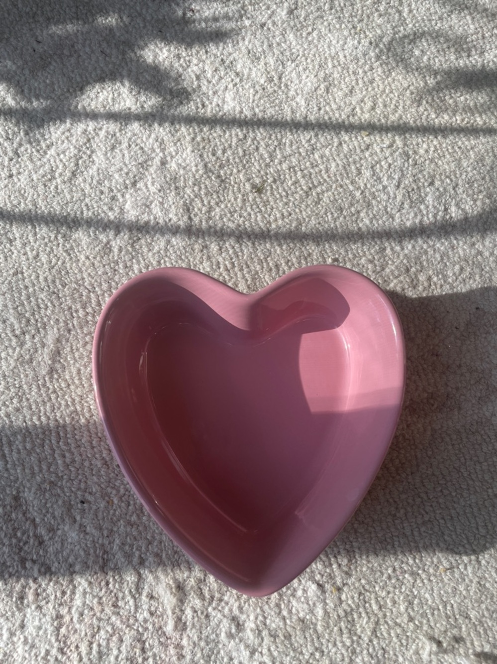 Chantal 3 Cup Pink Heart Casserole Dip Dish Bowl